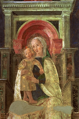 Madonna con Bambino, San Francesco d'Assisi, San Giovanni Battista, Sant'Antonio abate e San Venanzio